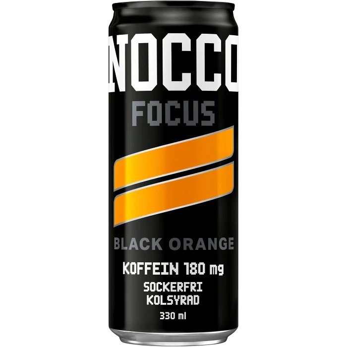 Energidryck Focus Black Orange 33cl Nocco