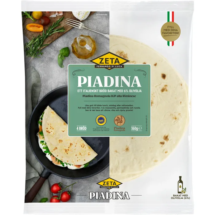 Piadina Romagnola IGP alla Riminese 360g Zeta