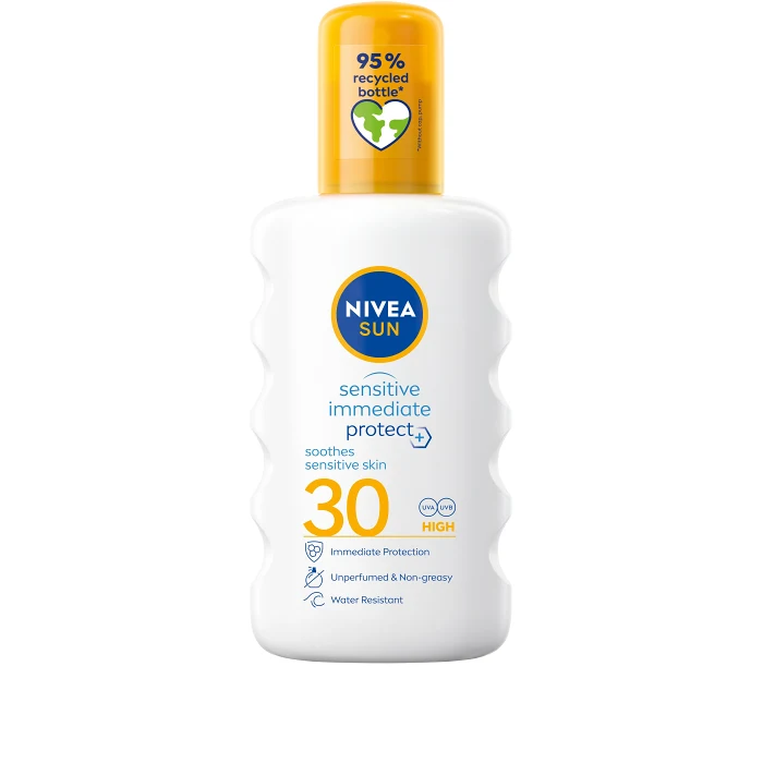 Solkräm Sensitive Immediate Protect Sun Spray SPF30 200ml NIVEA SUN