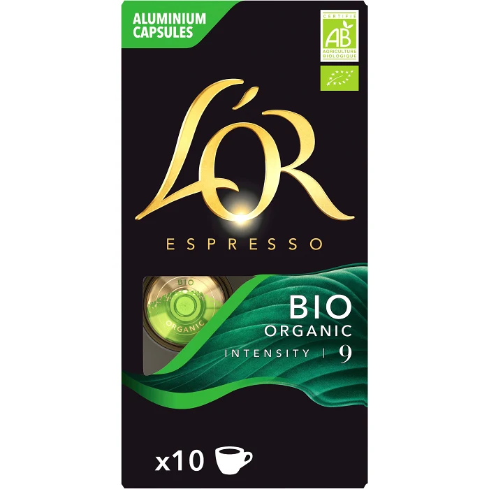 Kaffekapslar Espresso 9 Organic 10-p L'Or