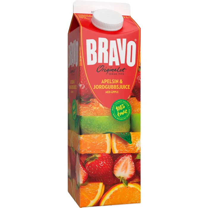 Juice Apelsin Jordgubb 1l Bravo