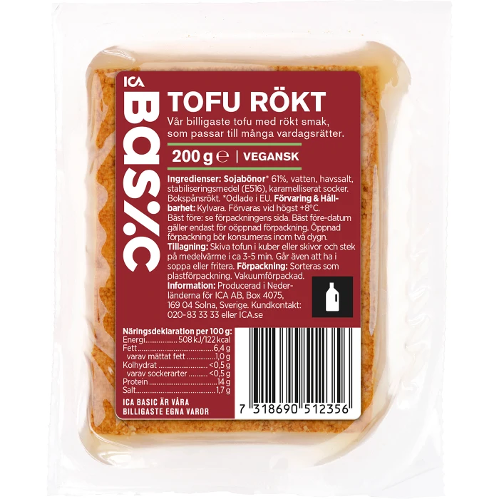 Tofu rökt 200g ICA Basic