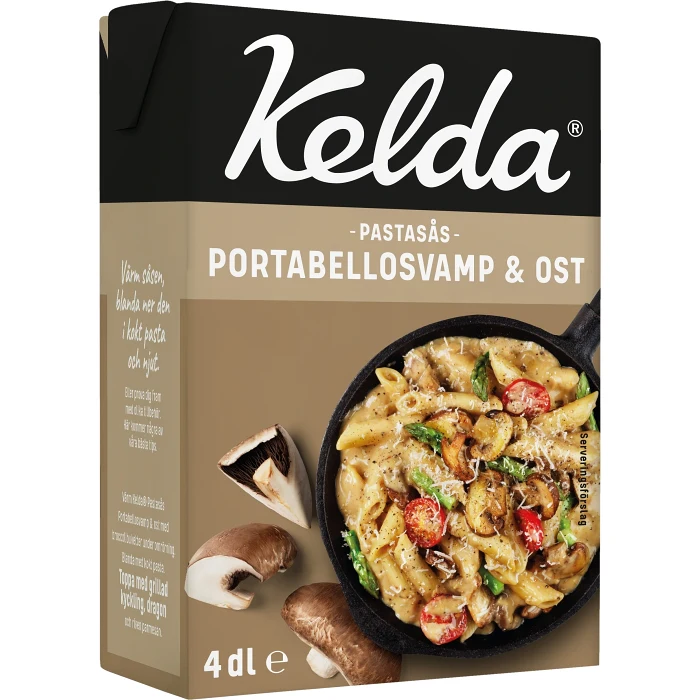 Pastasås Portabellosvamp & Ost 4dl Kelda