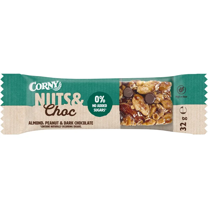 Bar Nuts & Choc Almond 32g Corny