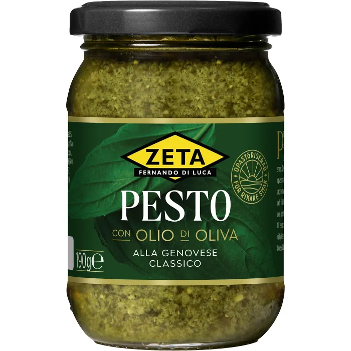 Pesto alla genovese Classico opastöriserad 190g Zeta