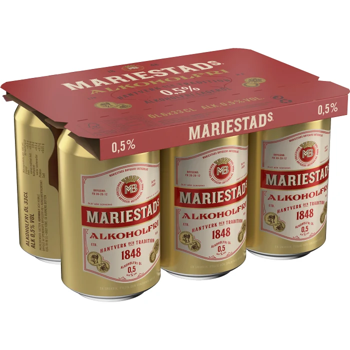 Öl Alkoholfri 33cl 6-p Mariestads