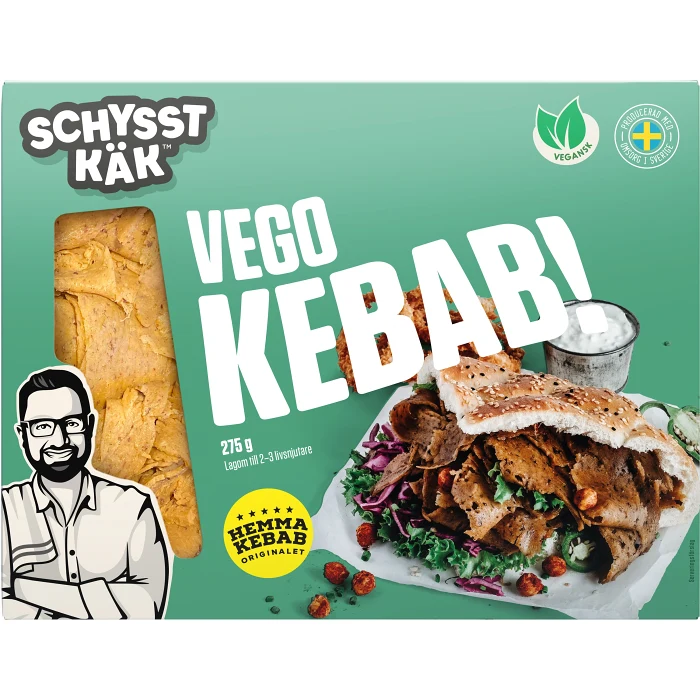 Kebab vego pannfärdig 275g Schysst käk