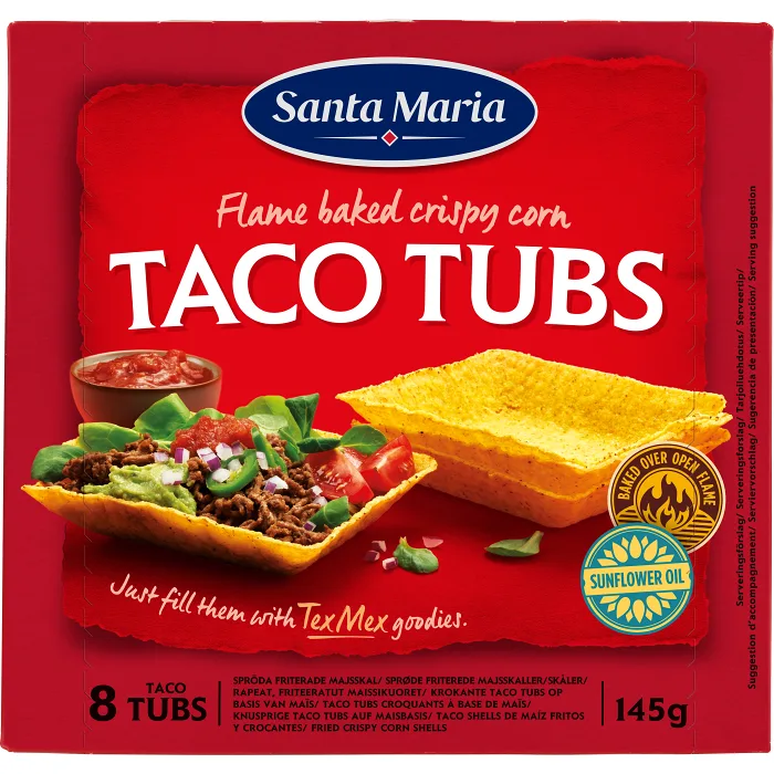 Taco Tubs 145g Santa Maria