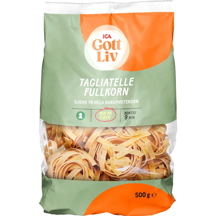 Fullkorn Tagliatelle 500g ICA Gott Liv