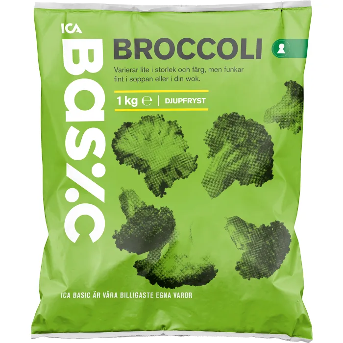 Broccoli Fryst 1kg ICA Basic