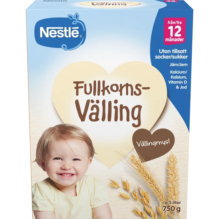 Välling Fullkorn 12m 5l Nestle