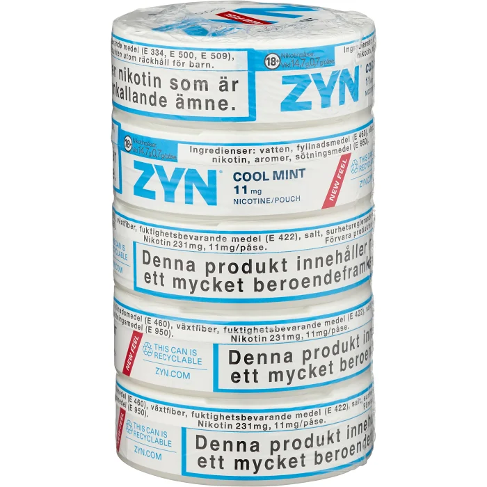 Slim Cool Mint S4 5xStock 735 Gram Zyn