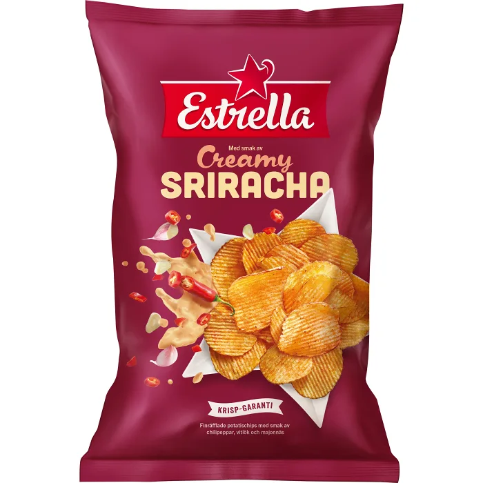 Chips Creamy Sriracha chili 275g Estrella