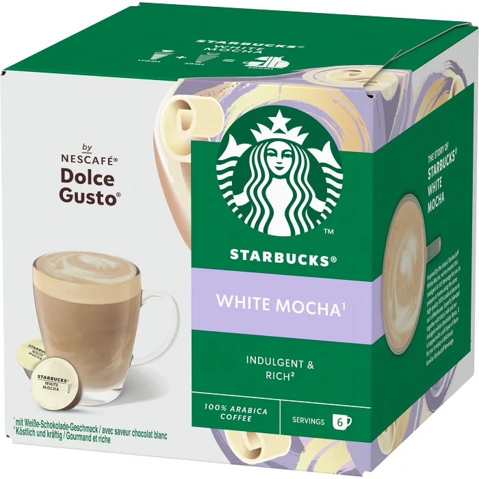 Kaffekapslar White Mocha 6+6p Starbucks