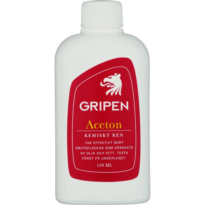 Aceton Kemiskt ren 150ml Gripen