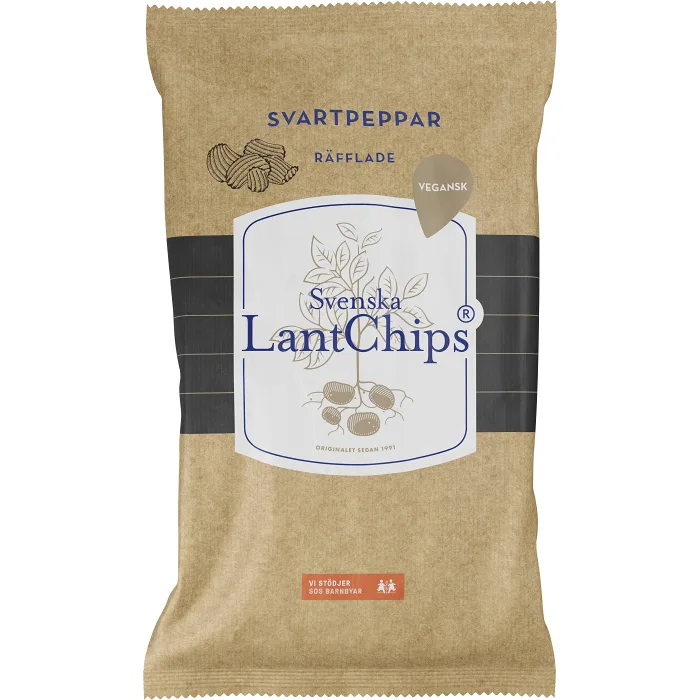 Chips Svartpeppar 200g LantChips
