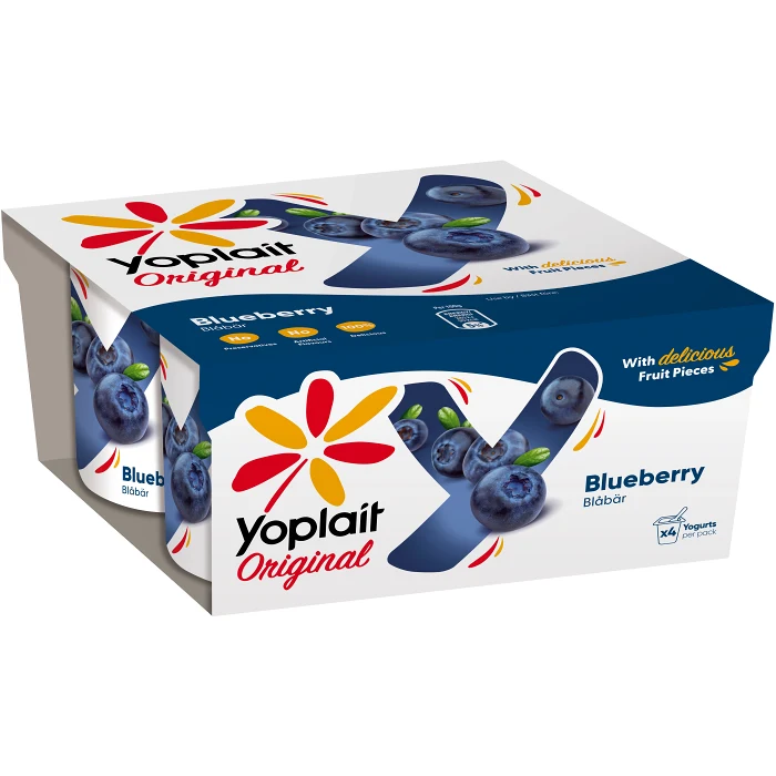 Yoghurt Blåbär 4-p 500g Yoplait