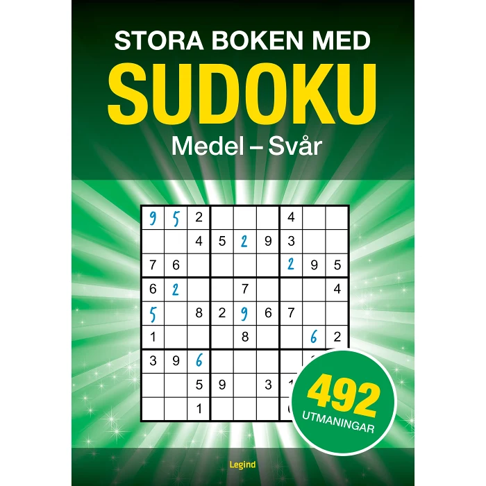 Stora boken med Sudoku : 492 pussel, medel till svår