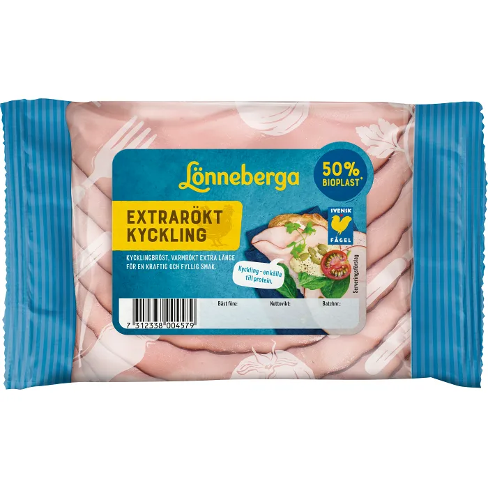 Kyckling Extrarökt 120g Lönneberga