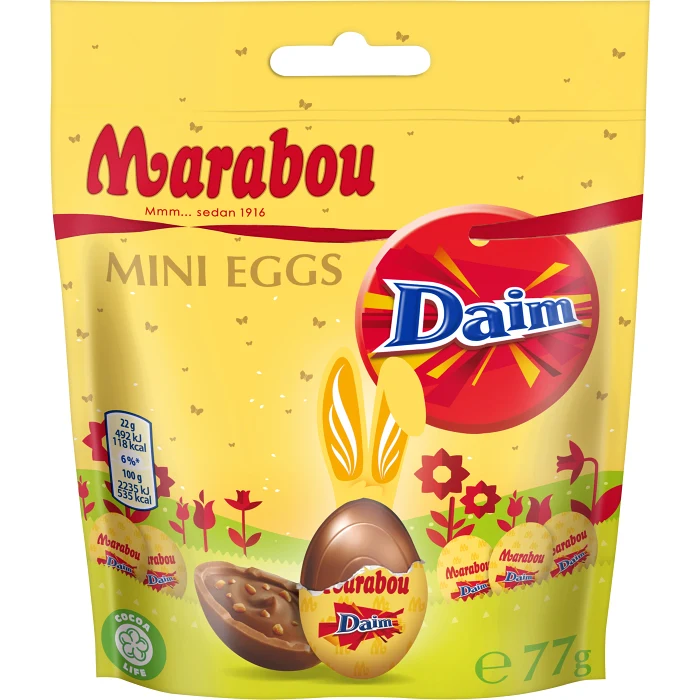 Chokladägg Daim Mini Eggs LTD 77g Marabou