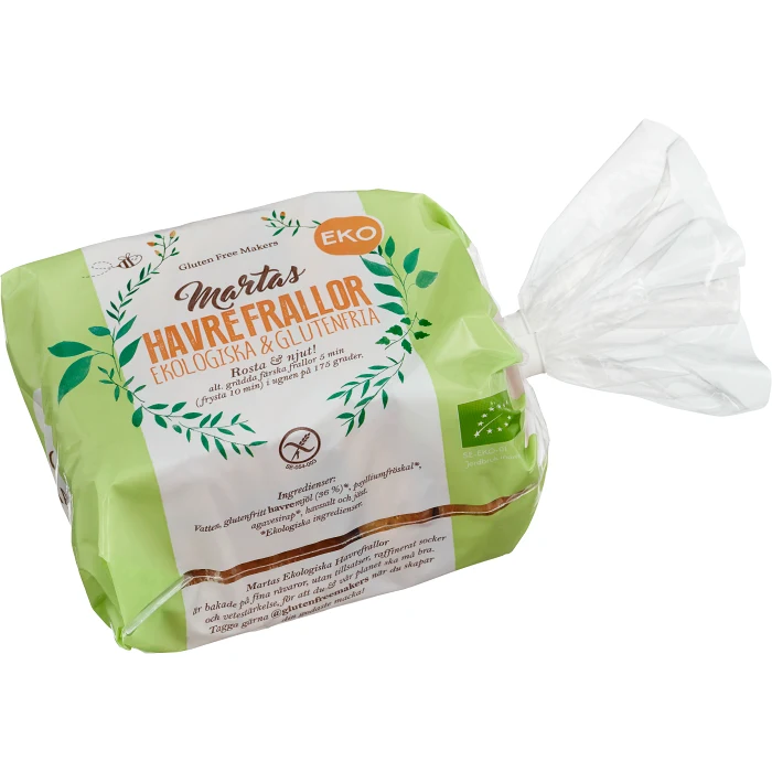 Havrefrallor Glutenfri Ekologisk 450g Martas