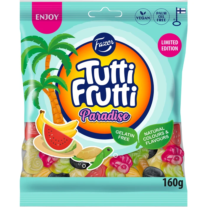 Godispåse Tutti Frutti Paradise 160g Fazer