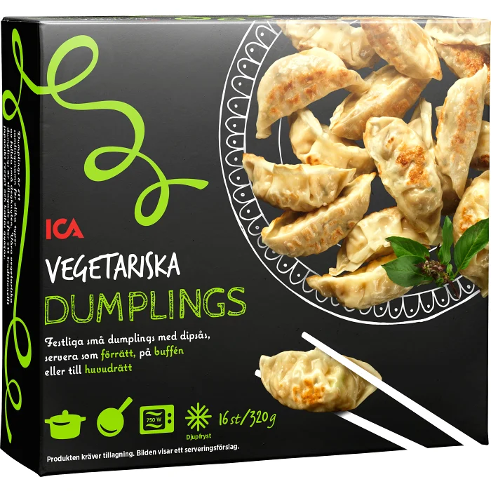 Vegetariska Dumplings Fryst 16st 320g ICA