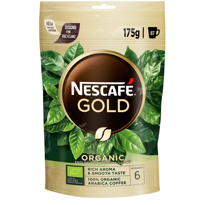 Snabbkaffe Gold Organic 175g Nescafe
