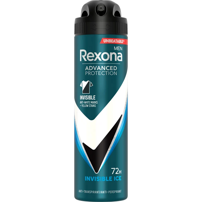 Deodorant 72h Advanced Protection Invisible Ice Spray 150 ml Rexona