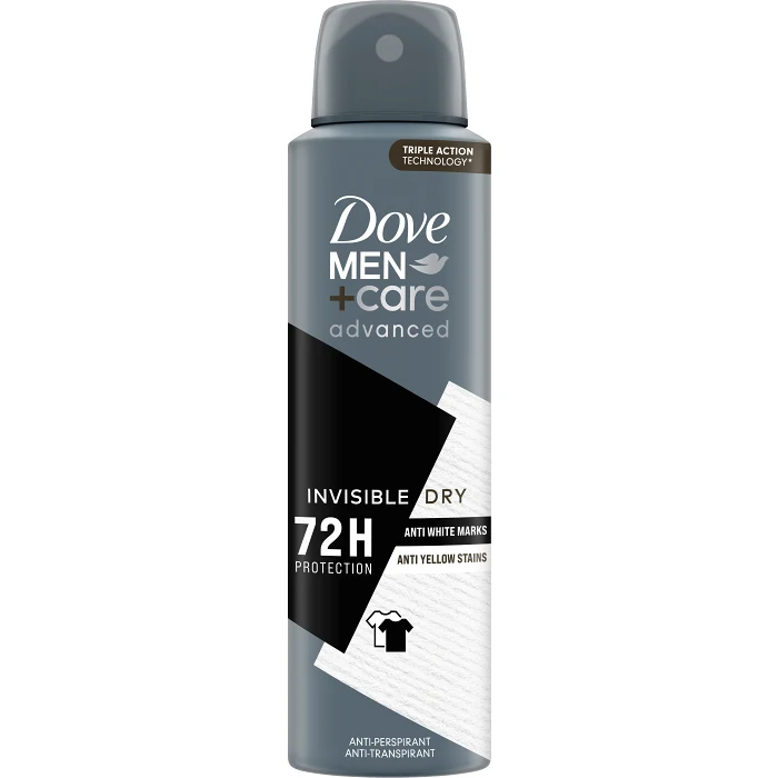 Deodorant 72h Invisible Dry Spray 150ml Dove Men Care
