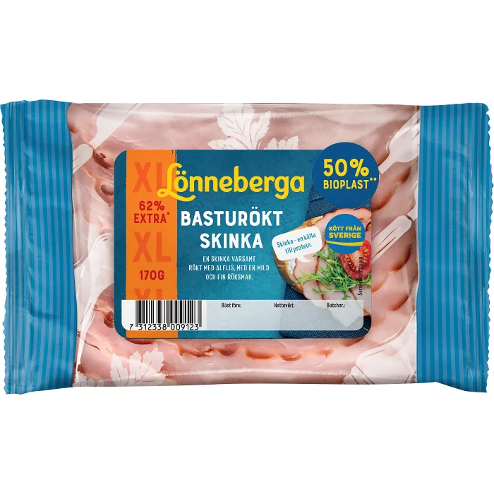 Skinka Basturökt 170g Lönneberga