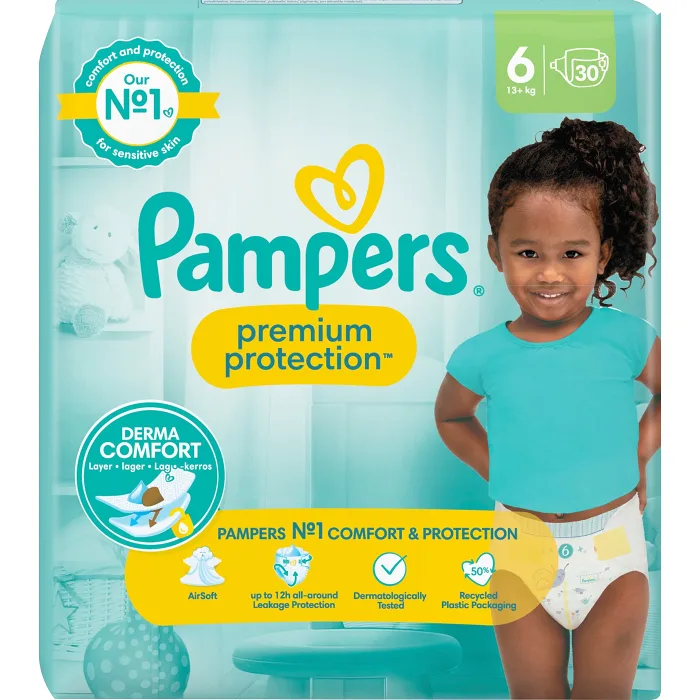 Blöjor Premium Protection Strl 6 13-18kg 30-p Pampers