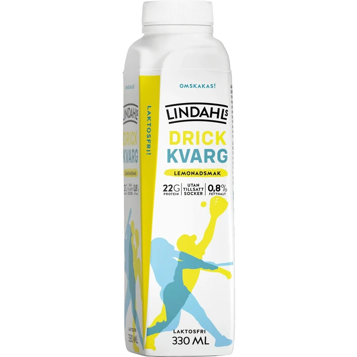 Drickkvarg Lemonadsmak Laktosfri 0,8% 330ml Lindahls