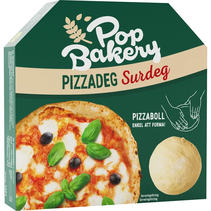 Pizzadeg Surdeg 400g POP! Bakery