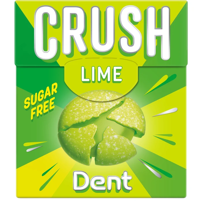 Halstabletter Crush Lime 25g Dent