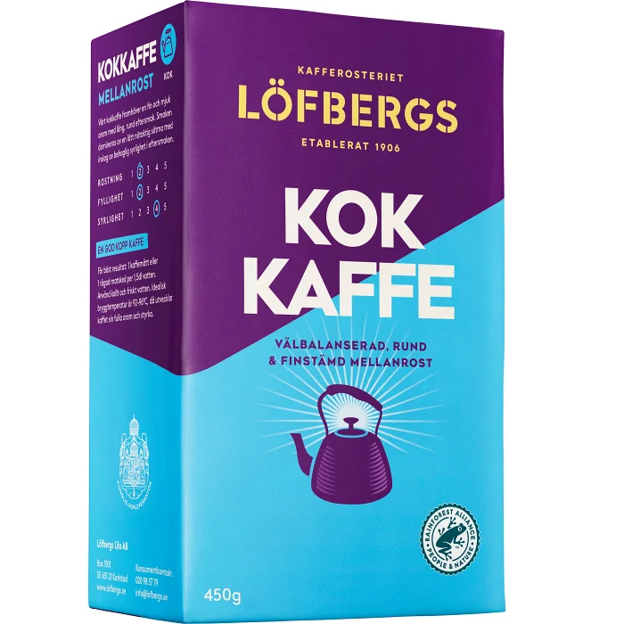 Kokkaffe Mellanrost 450g Löfbergs