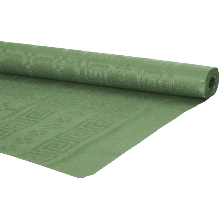 Pappersduk Damast Grön 1,2x8m ICA