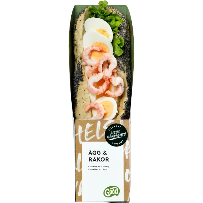 Baguette Ägg & Räkor 285g Good