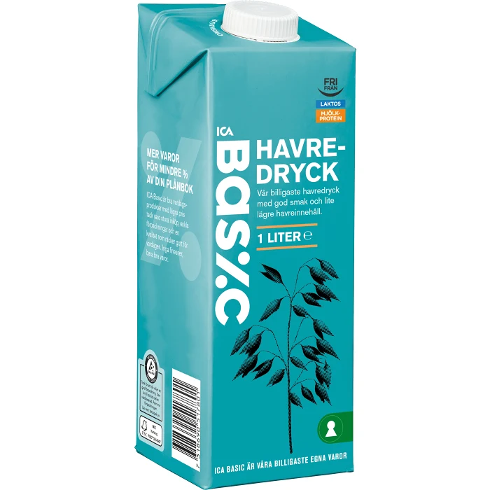 Havredryck 1000ml ICA Basic