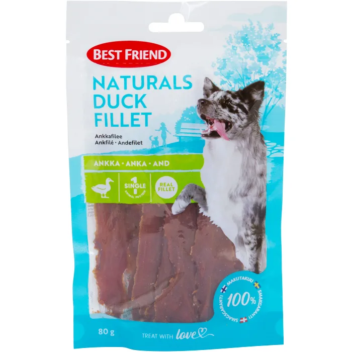 Hundsnacks Naturals ankfilé 80 Gram Best friend