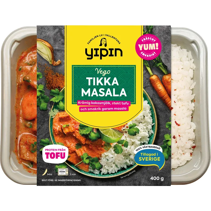 Tikka Masala med friterad tofu 400g YiPin