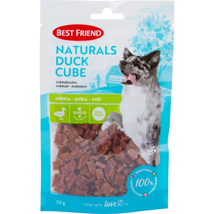 Hundsnacks Naturals ankkub 70 Gram Best friend