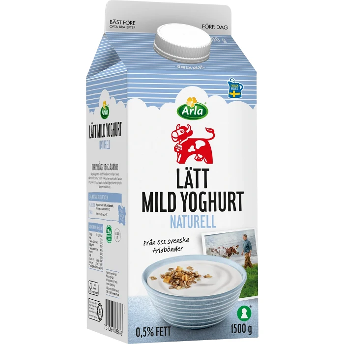 Lättyoghurt Mild Naturell 0,5% 1500g Arla Ko®