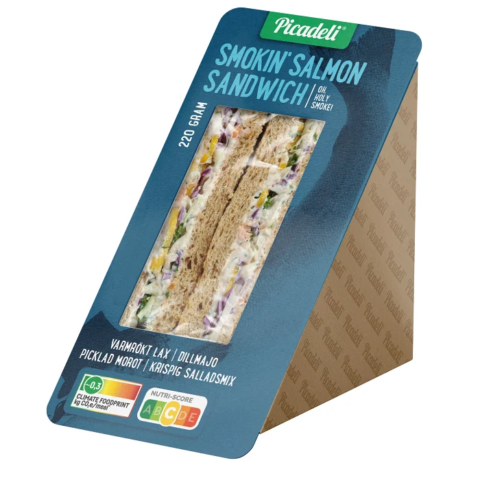 Sandwich Varmrökt Lax 220 g Picadeli