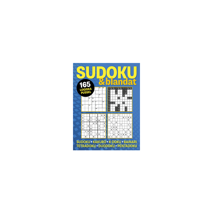 Sudoku & blandat : 165 logiska pussel med sudoku, kakuro, k-duko, bainari,