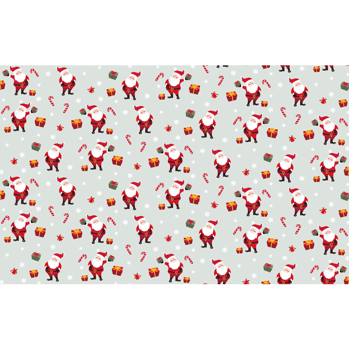 Julpapper Claus 0,7x3m