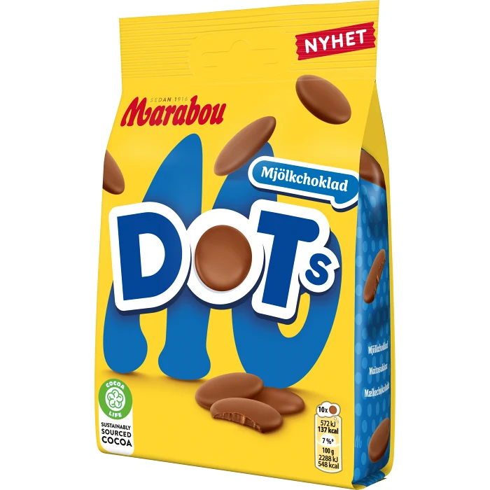 Chokladpåse DOTs Mjölkchoklad 120g Marabou