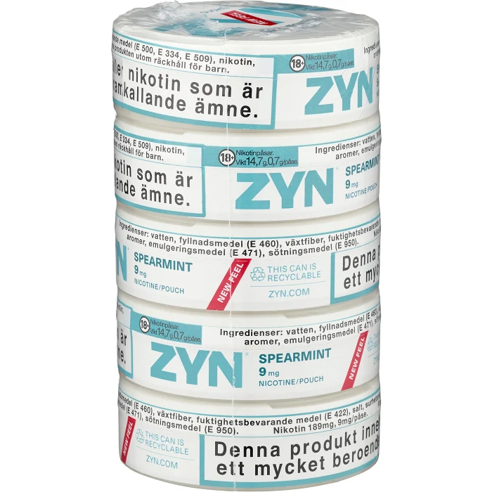 Slim Spearmint S3 5xStock Zyn