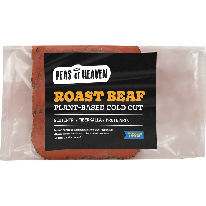 Roast beaf plant based vegan Glutenfri 80g Peas of Heaven