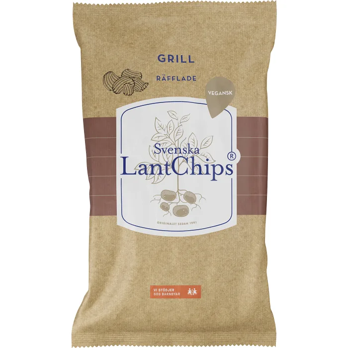 LantChips Grill Räfflade 200g LantChips